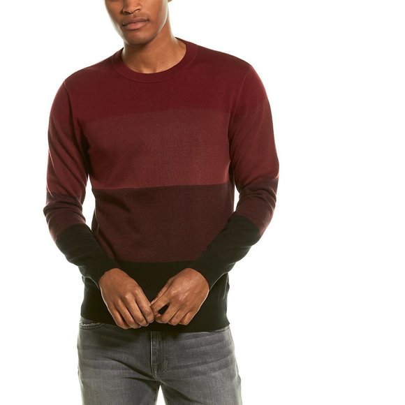 Loft 64 Ombre Stripes Crewneck Sweater 